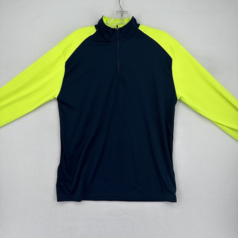 Badger Sport Men's Performance Running 1/4 Zip Pullover - Size M - Neon Blue gallery