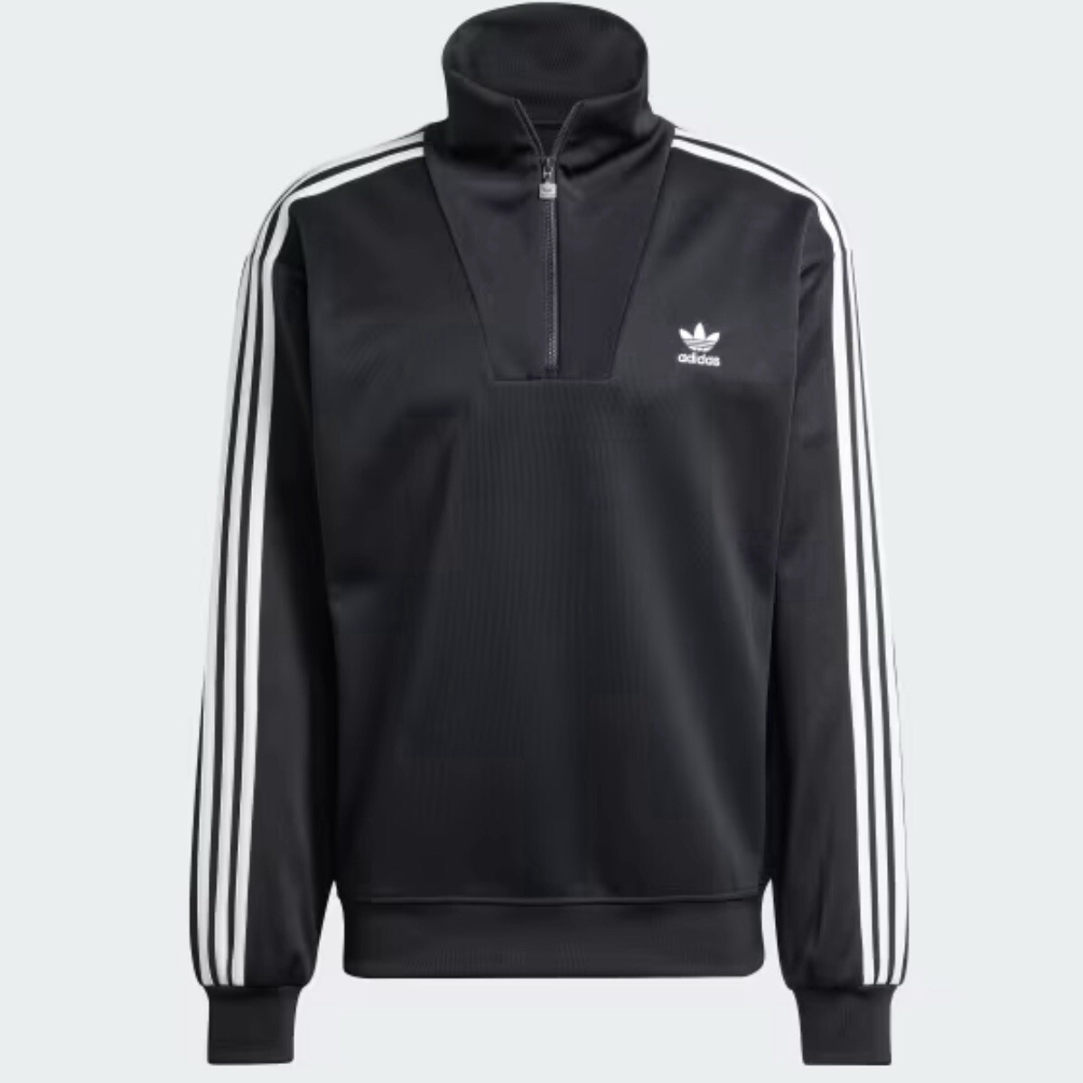 Adidas Originals Adicolor Black Funnel Neck Track Top Jacket Men Size New IZ4803 gallery