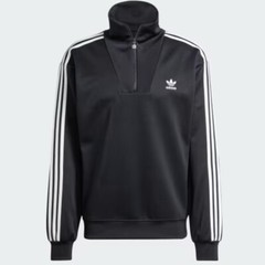 Adidas Originals Adicolor Black Funnel Neck Track Top Jacket Men Size New IZ4803