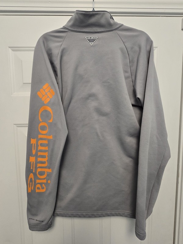 Columbia PFG Performance Fishing Gear Gray Pullover Tenn Mens Sz MED. 1/4 Zip gallery