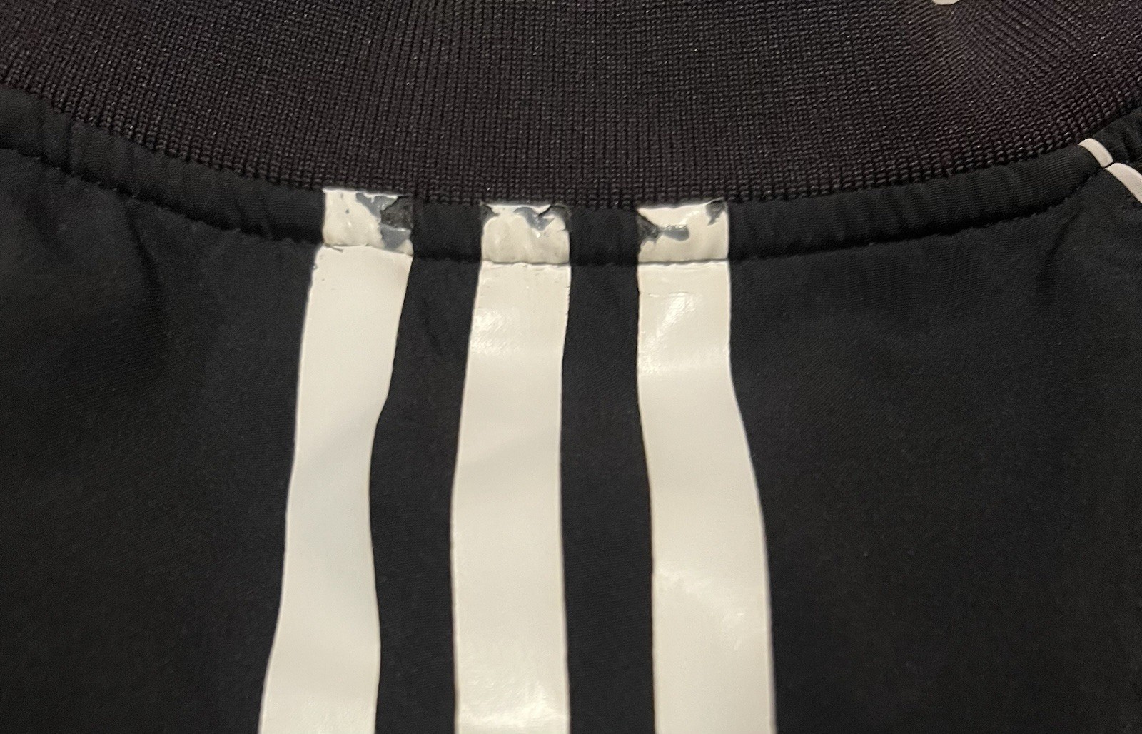 adidas Men's Solid Black 1/4 Zip Mock Neck Polo Pullover Polyester Size S gallery