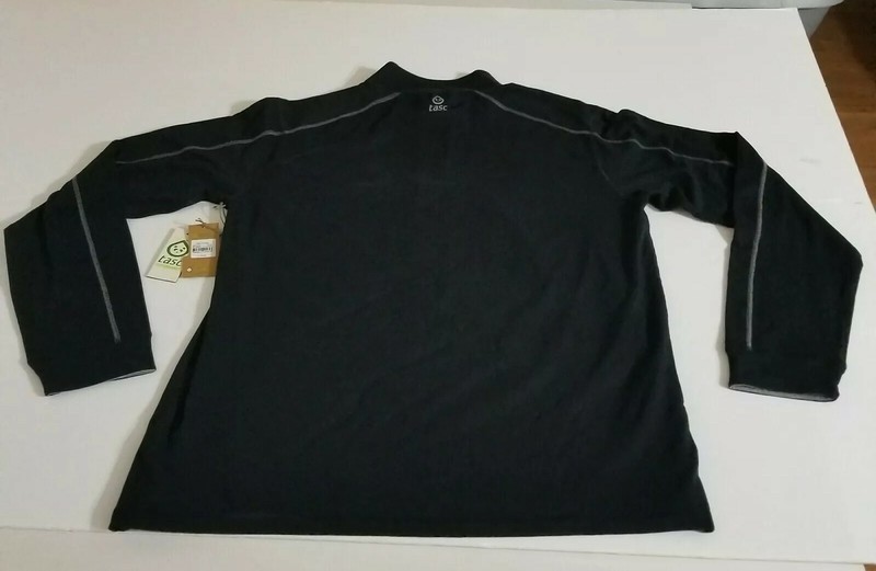 tasc Performance Bamboo Black 1/4 Zip I Build America Pullover Shirt Size XL NWT gallery