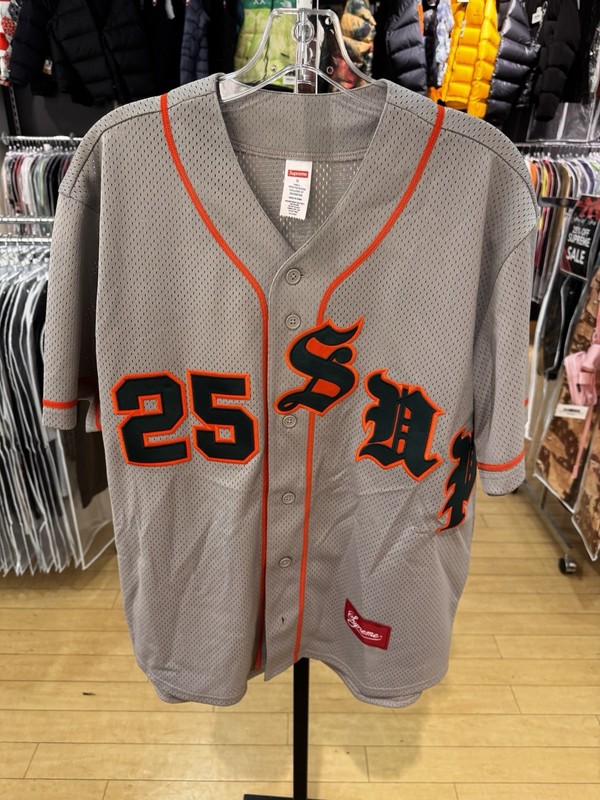 Supreme Old English Baseball Jersey Size Small gallery