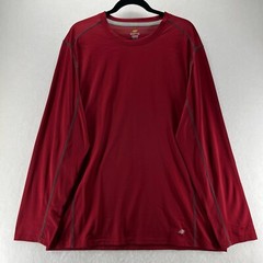 NordicTrack T-Shirt Mens Size XL Crewneck Long Sleeve Jersey Performance Red