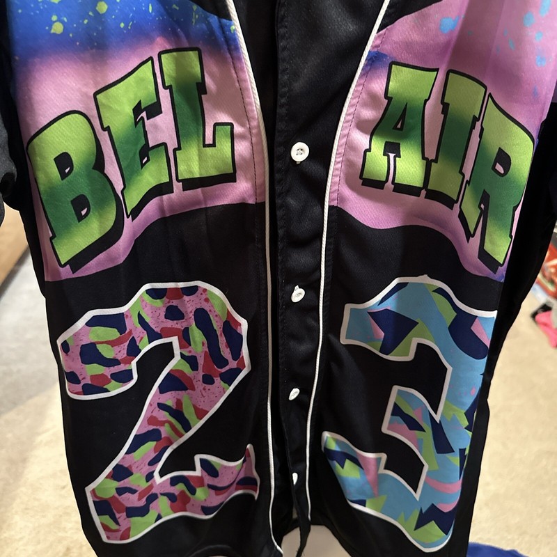 Vtg Hip Hop Fresh Prince Of Bel Air BASEBALL Jersey 23 XL gallery