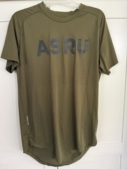 ASRV Aerosilver Technical Train Lite M Green Performance Activewear Curved Hem