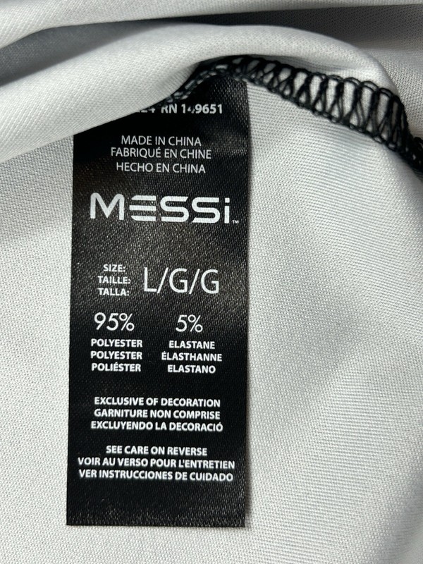 Messi Collection Soccer Jersey Men’s Large Black Pink #10 GOAT Logo Athletic NWT gallery