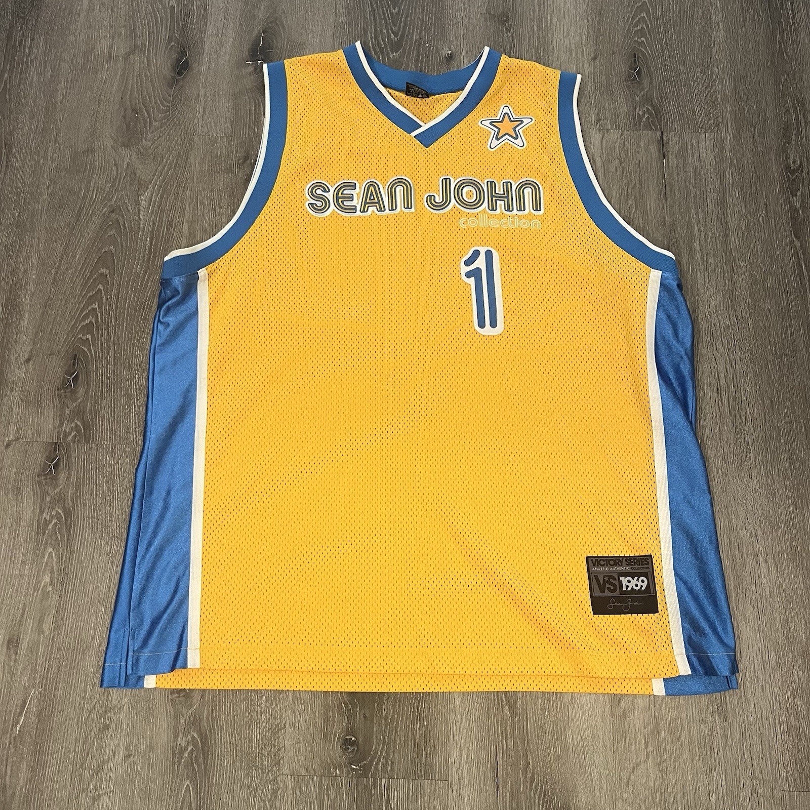Sean John Collection #1 Victory Series Sewn Hip Hop Jersey Size Men’s 2XL gallery