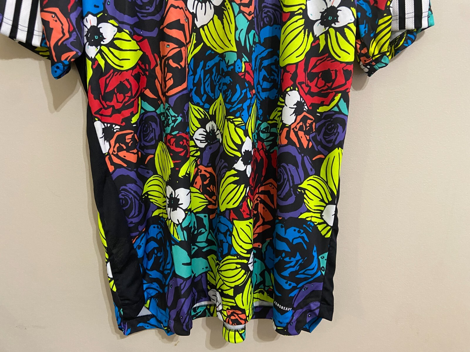 Adidas Tiro All Over Flower Print Multicolor Soccer Jersey HC3929 Men's XL NEW gallery