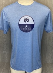 Greyson Mens Sport Brrr T Shirt Stretch S/S Blue Cowboys Golf Club Size MED