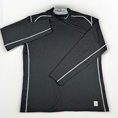 Nike Pro Combat Hyperwarm Men’s XXL Black/Gray LS Mock Neck Compression