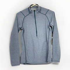 Patagonia Size S Blue Capilene 2 Lightweight Polartec Pullover Shirt 1/2 Zip EUC