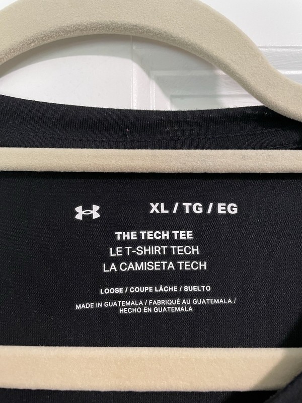 Under Armour UA Tech Tee SS Men's XL Loose Fit Lightweight T-Shirt Black gallery