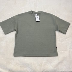 Nike Sportswear Air Jaquard Oversized Shirt Stucco FN2163-053 Men’s Size Medium