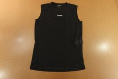 GripGrab Mens Medium Black Mesh Crew Neck Sleeveless Base Layer Tank Top NWOT