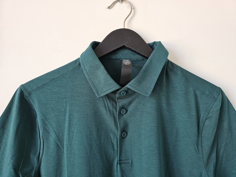 NWT LULULEMON SMTL Teal Green Evolution Polo Top Shirt Men's XL gallery