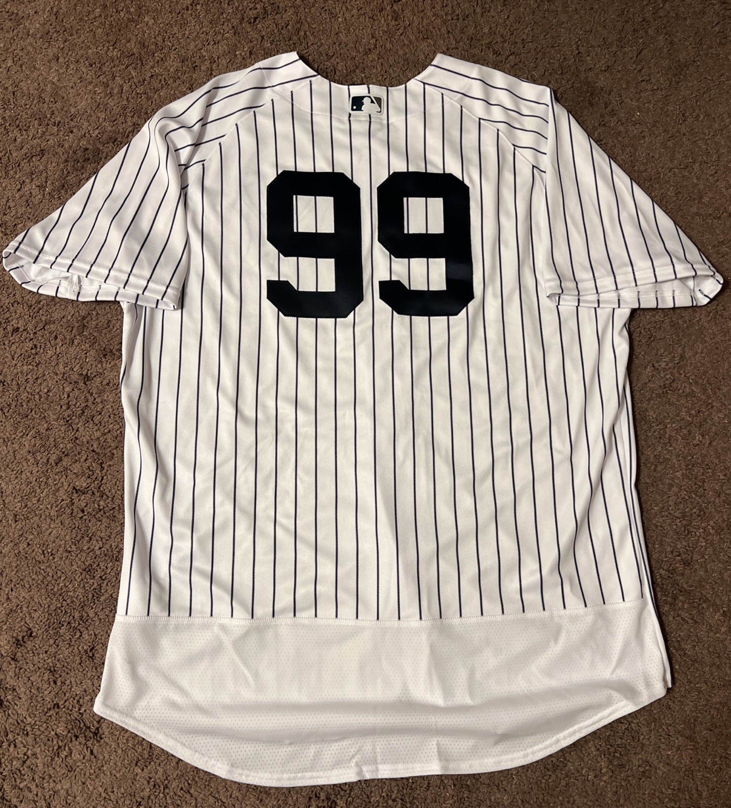 Nike Aaron Judge NY New York Yankees Authentic Elite Jersey Size 52 Made in USA gallery
