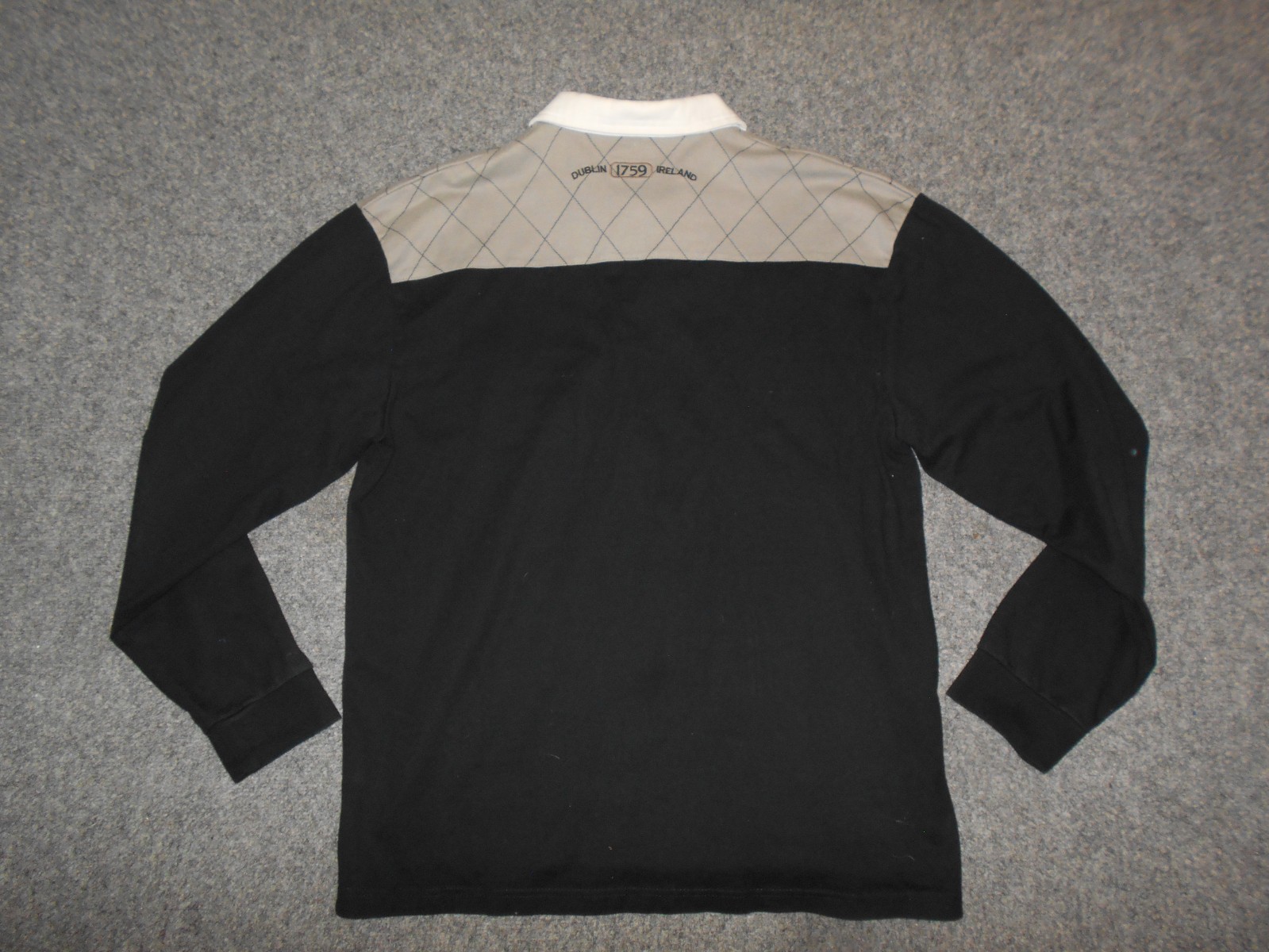 GUINESS VTG 1759 DUBLIN IRELAND MENS XL HEAVY DUTY RUGBY SHIRT gallery