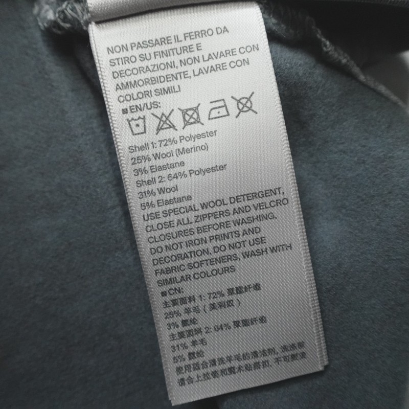 KJUS Liam TechWool Half Zip Pullover Men's Slim Fit Size 2XL Grey Melange $249 gallery