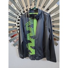Reebok Men’s Classic Play Dry Gray Neon Green Inside Lg