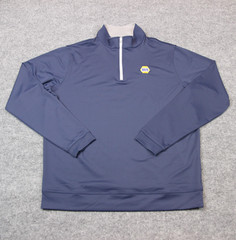 Peter Millar Perth Pullover Men’s Large Blue Quarter 1/4 Zip Golf Performance