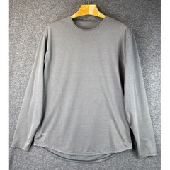 BYLT Drop Cut Premium Long Sleeve T Shirt Fawn Basics Crew Neck Mens Size L Warm