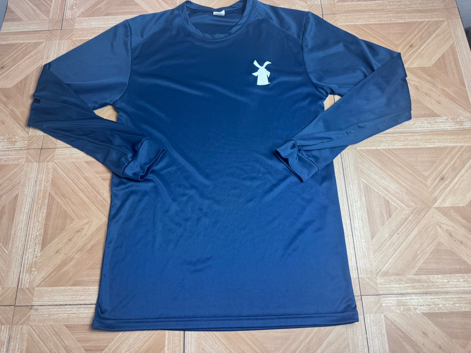 Paragon Dutch Bros Shirt Mens Small Blue Long Sleeve UPF 50 Sun Protection gallery