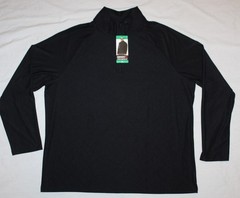 New mens GERRY black Active Quarter Zip long sleeve shirt Size XL