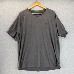 Under Armour Mens The Tech Tee Shirt T-Shirt Athletic Charcoal Gray Size XXL