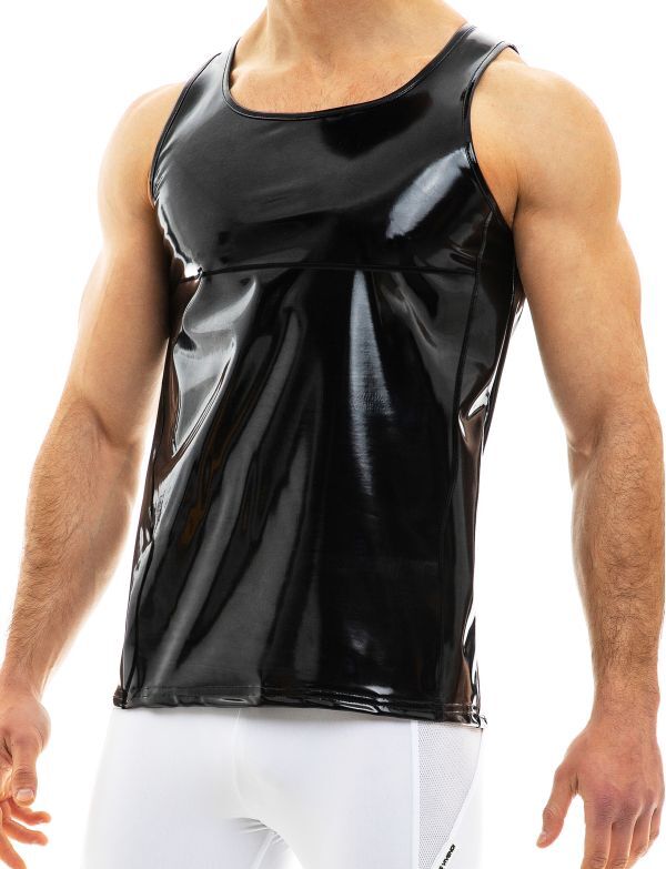 Modus Vivendi TankTop Viral Vinyl Glossy Shiny Tank Black 08031 B50