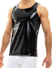Modus Vivendi TankTop Viral Vinyl Glossy Shiny Tank Black 08031 B50