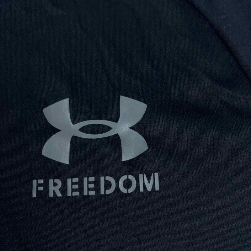 Under Armour Black 100% Polyester Tech Tee Freedom Flag M gallery