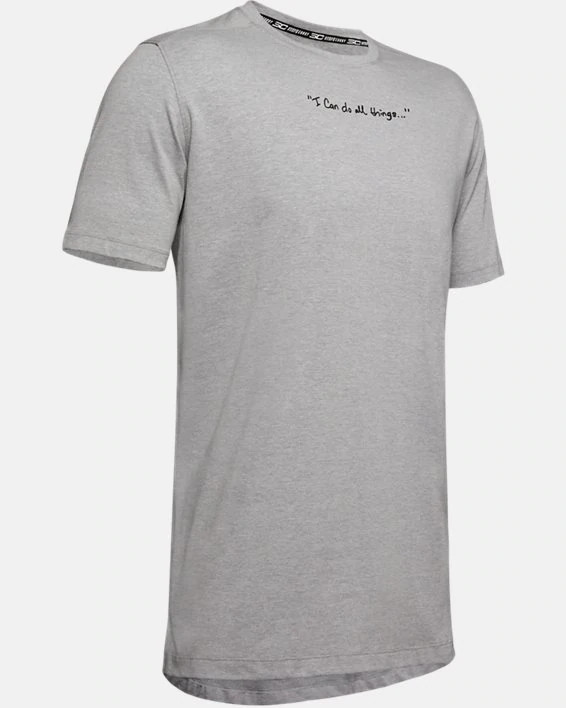 Under Armour Mens SC30 Script Short Sleeve T-Shirt 1342986-035 Gray Multi Sizes gallery