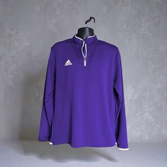 Adidas Climalite Purple 1/4 Zip Pullover Shirt Mens Large Athletic Golf