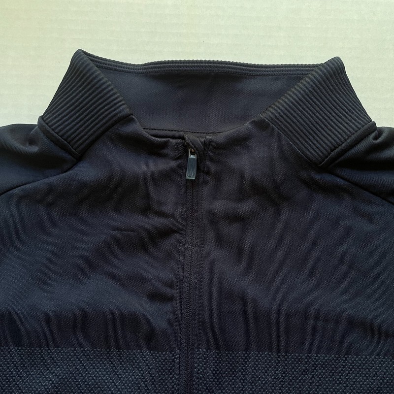 Nike Dri-FIT Vapor Shirt 1/4 Zip Golf Pullover Mens S BV0390-451 Navy Blue Strip gallery