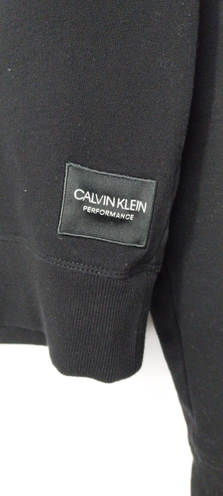 Calvin Klein Performance Womens Cropped Top Long Sleeve Crew Neck Black S/P/CH gallery