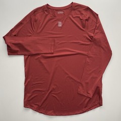 House iD Athletic Long Sleeve Shirt Mens XL Red High-Performance Stretch Workout