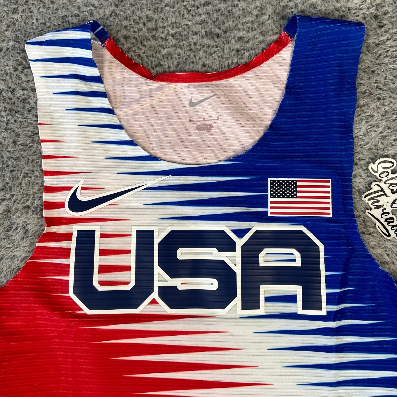 Nike Pro Elite Team USA Track & Field Singlet Size Medium Men CV0006-636 gallery