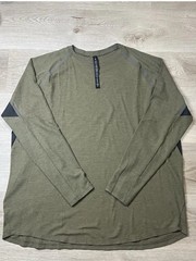 Mens LULULEMON VENTILATED Hiking LONG SLEEVE Shirt Waffle Weave Sz XXL 2XL