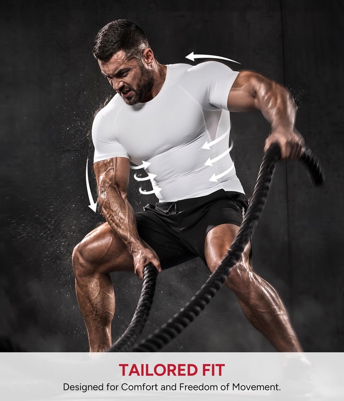 Nebility Mens Compression Shirt Tank Top Shapewear Slimming Undershirt Body S... gallery