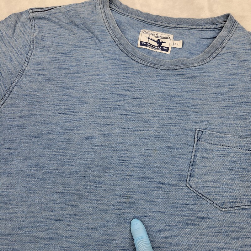 Reliance Garments Shirt Mens Large Basic Pocket Tee USA Made Short Sleeve Adult gallery