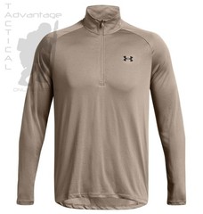 Under Armour UA Tech 1/2 Zip Long Sleeve – Taupe Dusk – LARGE