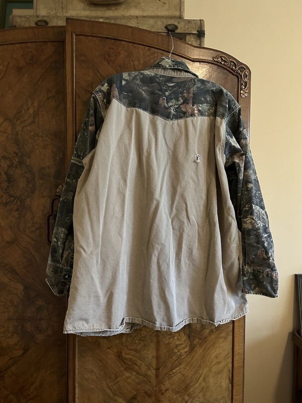 Lapco Camo Shirt Distressed Destroyed Thrashed Grunge XL Gorpcore LS Hunting gallery