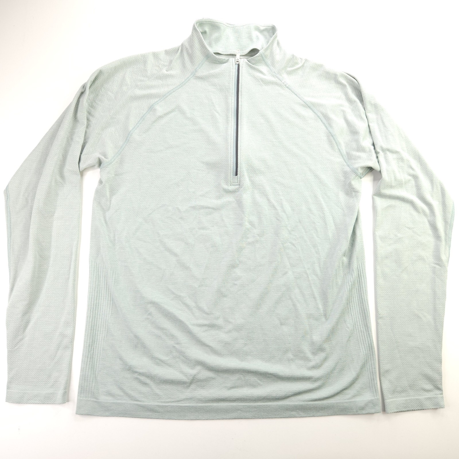 Lululemon Metal Vent Tech 1/2 Zip Performance Pullover Light Green Men's Large gallery