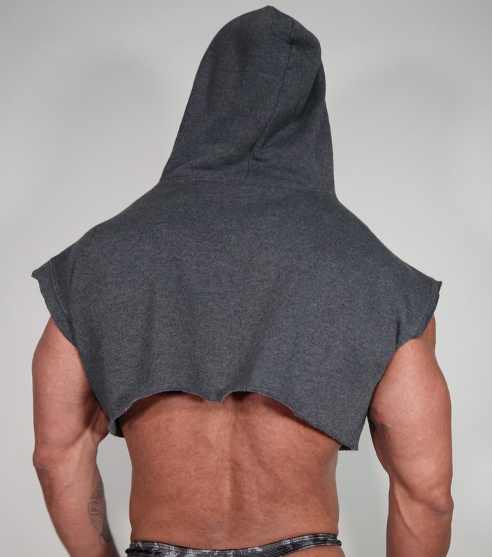 HOODED NY CUT-OFF SWEATSHIRT SIZE LARGE gallery