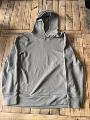 Lululemon Men’s Thermal Hooded Shirt Size M Green Cotton Blend Waffle Knit