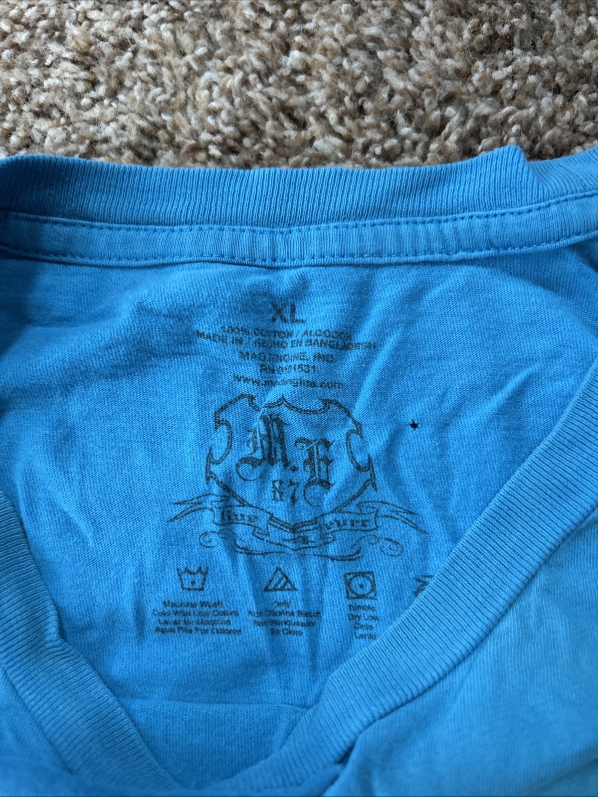 Xl Zombie Trap Graphic T In Light Blue gallery