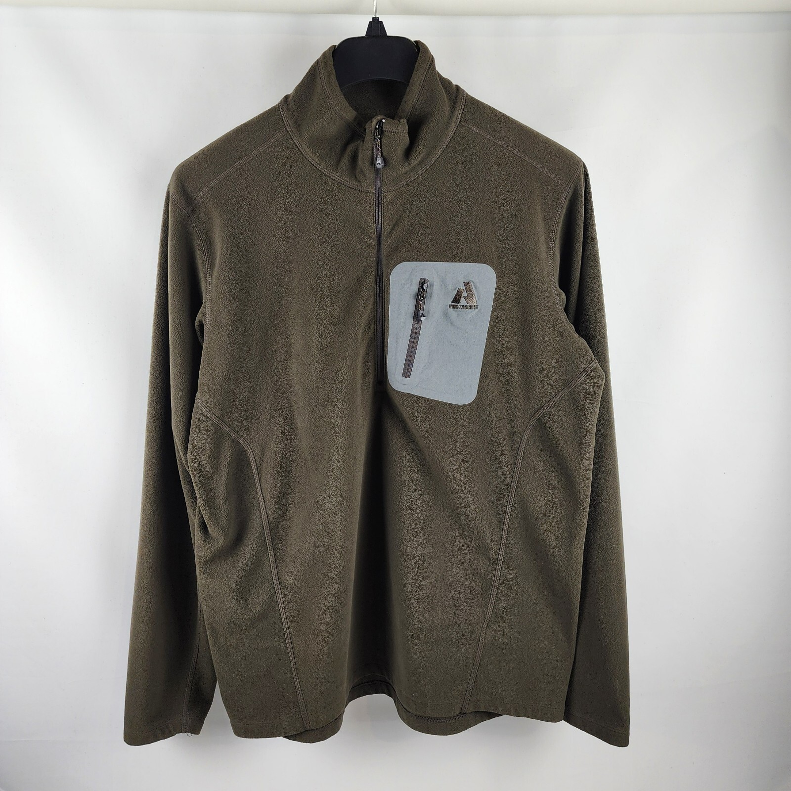 Eddie Bauer Shirt Mens L-Tall Brown First Ascent 1/4 Zip Pullover gallery