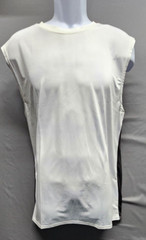Men’s Muscle Shirts Sleeveless Gym Workout Tank Top Black and White Large