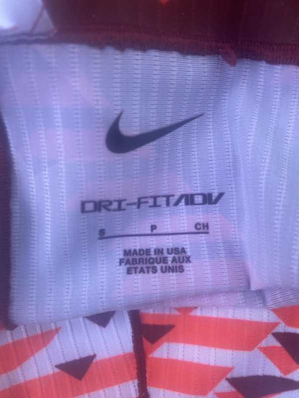 New Nike Pro Elite Dri-Fit ADV Arm Sleeves Track & Field Red Orange White Size S gallery